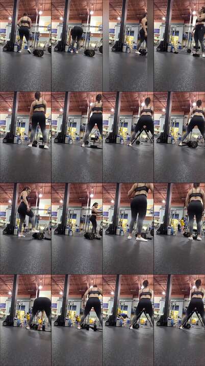 candid gym videos