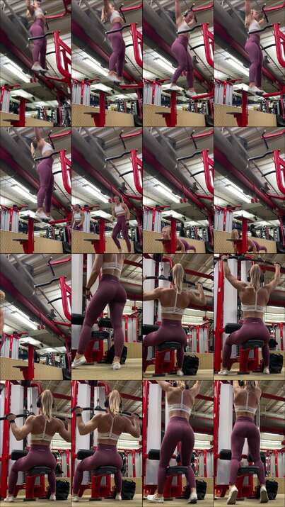 candid gym videos