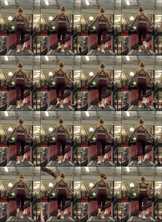 candid gym videos