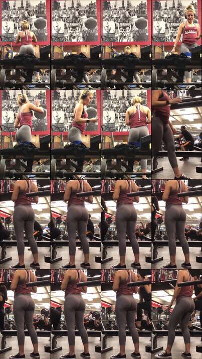 candid gym videos
