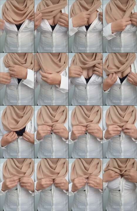 Jilbab pamer belahan toket