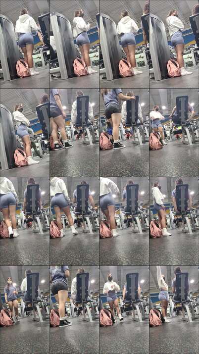 candid gym videos