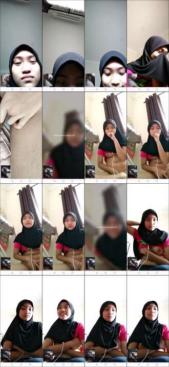 Gadis Remaja Hijab VCS Sampe Cowoknya Crot -