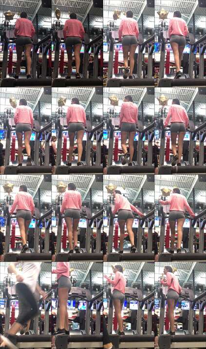 candid gym videos
