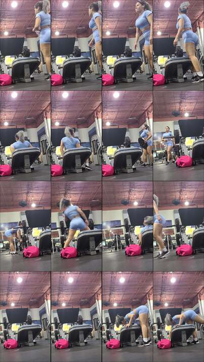candid gym videos