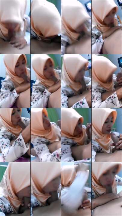 Mbak Berjilbab Nyepong Pulang Kerja
