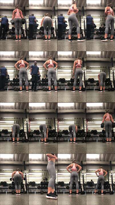 candid gym videos