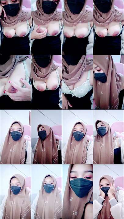 Toketnya Kak Nada Pentil Coklat Hijabers Telanjang Dada