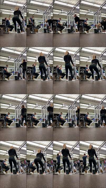 candid gym videos