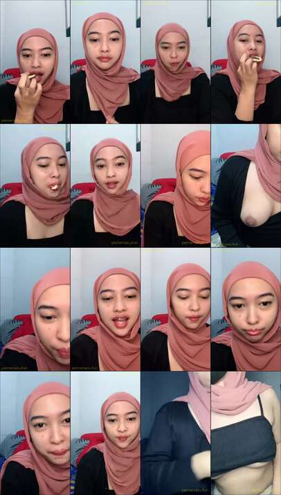 jilbab mulus bening memek becek dicolok sendiri (2)