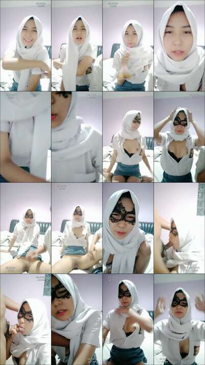 Jeslyn Cantik Jilbab SMA Mulus Diewe Pacar LIVE