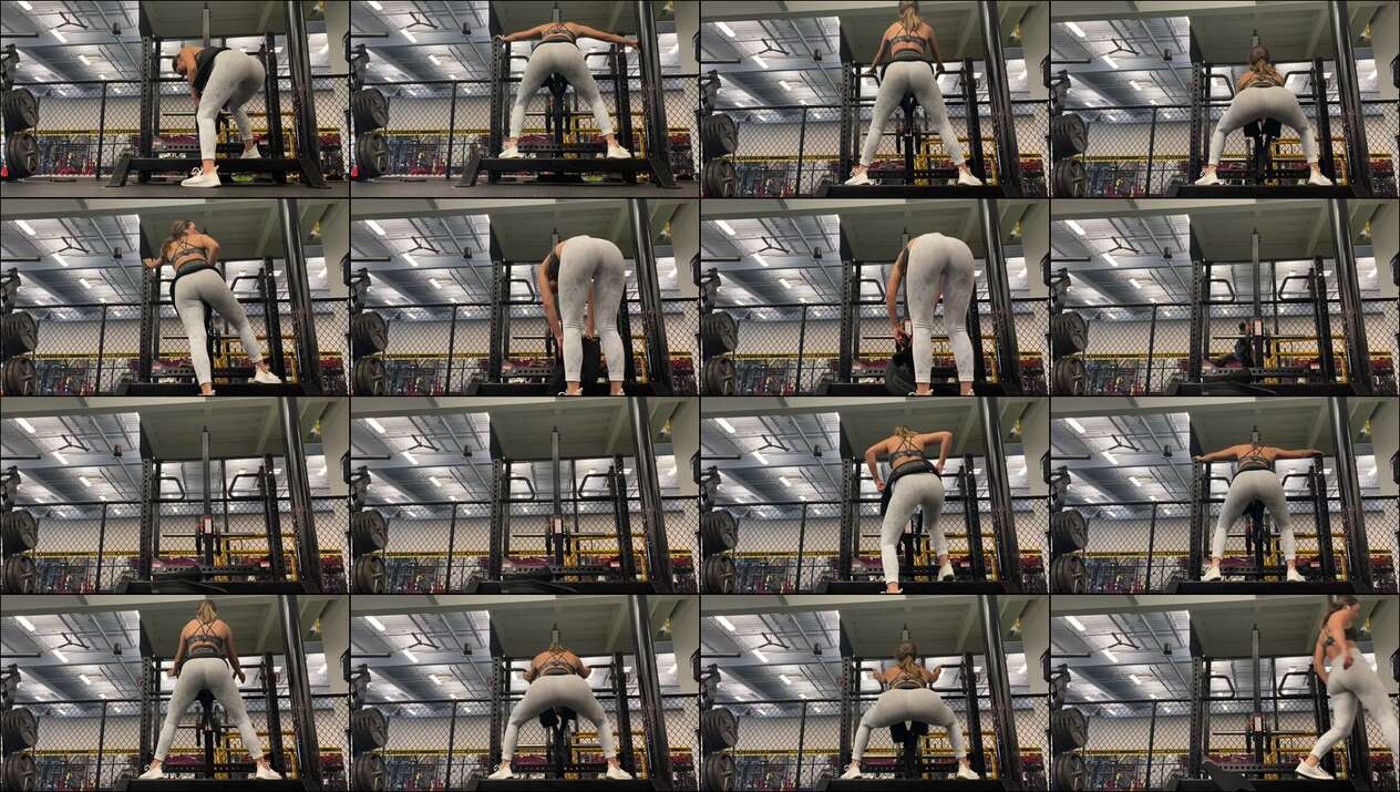candid gym videos