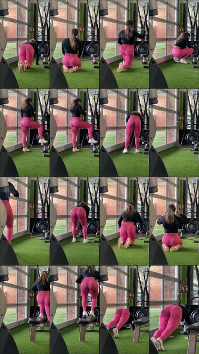 candid gym videos