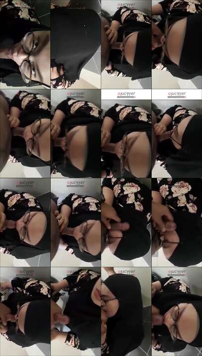 Hijabers cantik jago nyepong BJ