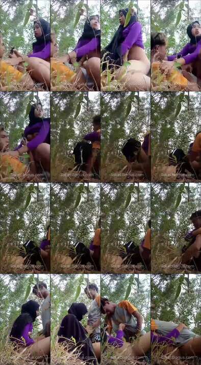 ABG Hijab Ngewe di hutan sama pacar