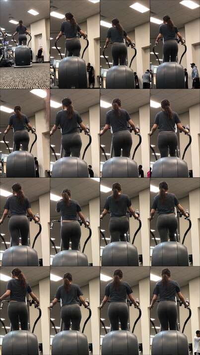 candid gym videos