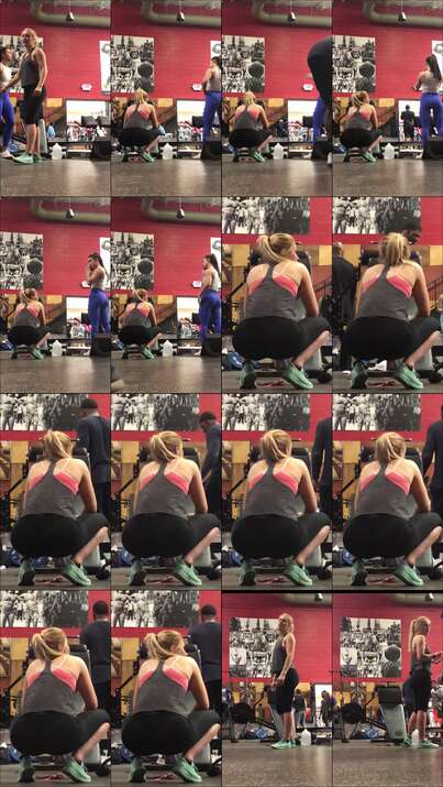 candid gym videos
