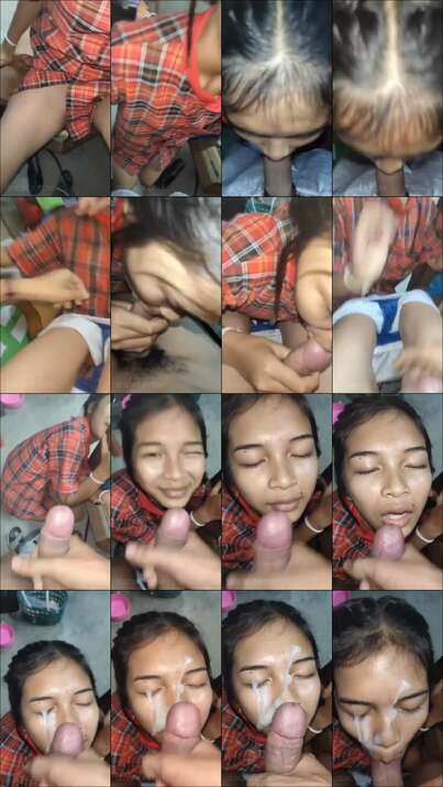 crot dimuka gadis SMA