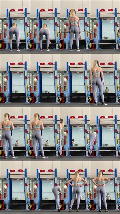 candid gym videos