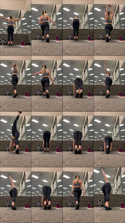 candid gym videos