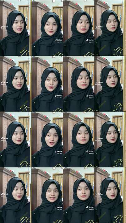 tiktoker jilbab kacamata cantik GG86 3