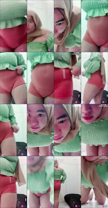 BIGO LIVE JILBAB CANTIK KEINDAHAN SEMOK BAJU KETAT CELANA WORKOUT JILBAB GUNUNG BEAUTY HIJAB  112