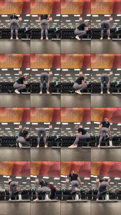 candid gym videos