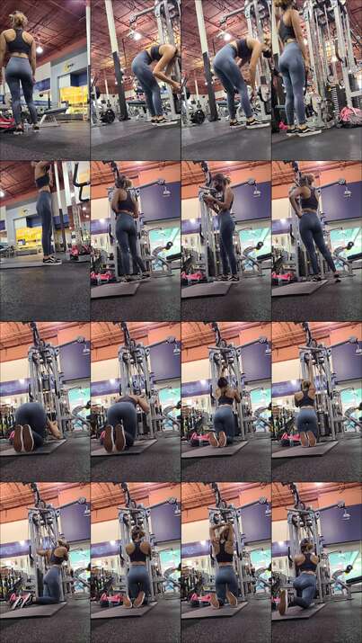 candid gym videos