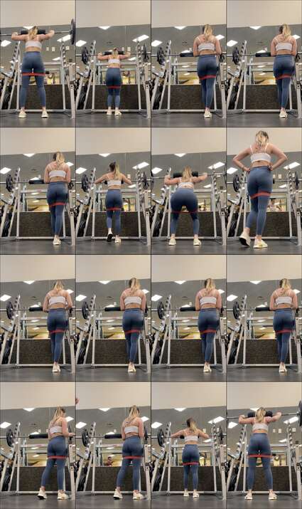 candid gym videos