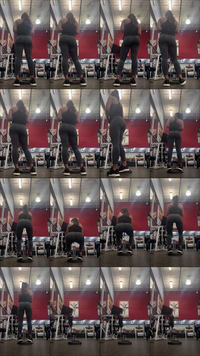candid gym videos