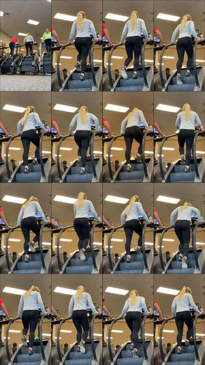 candid gym videos